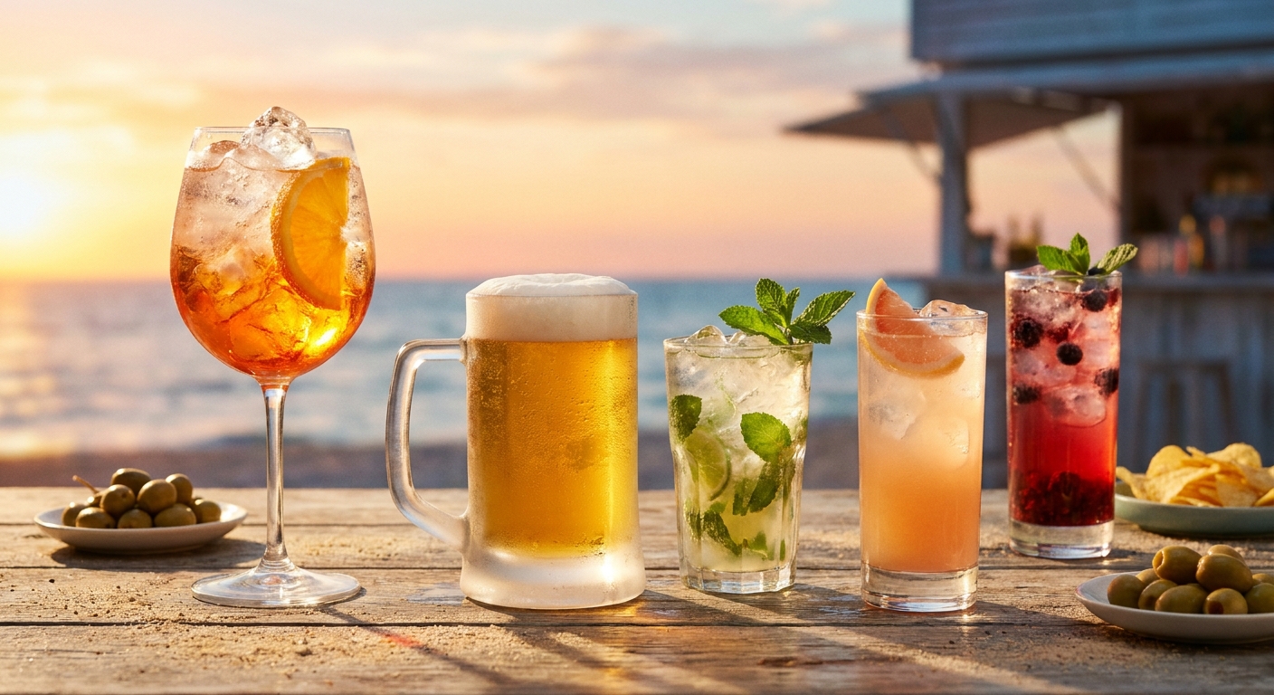 Bar aperitivo al tramonto