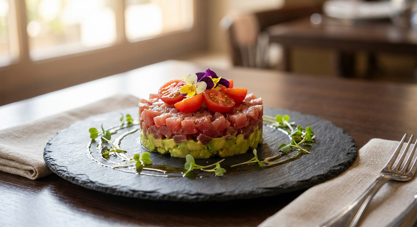 Tartare di tonno e avocado